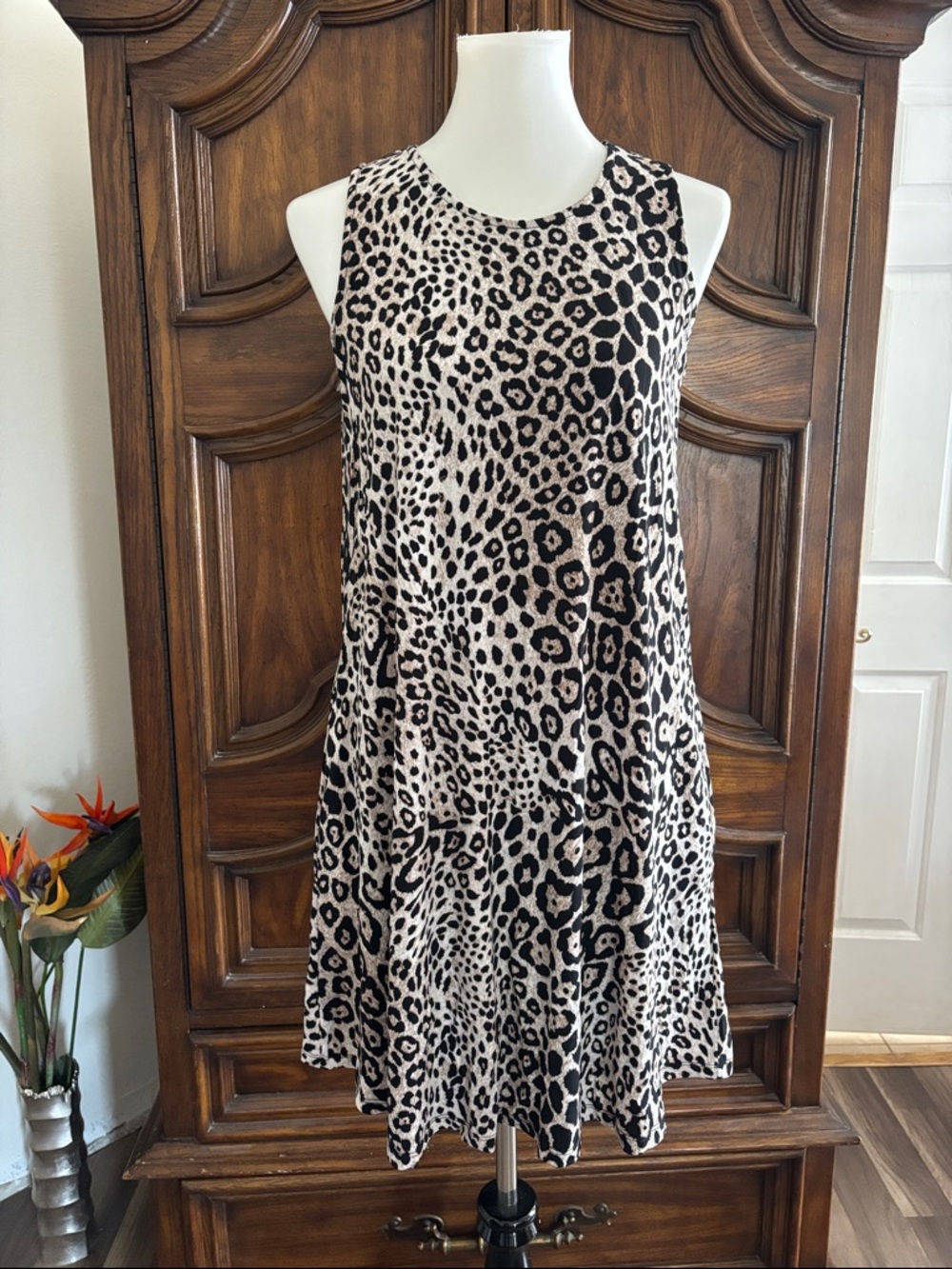 NWT Premise Leopard print sleeveless dress